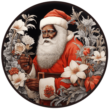 Christmas Sign, Santa Sign, DCO-00533, Sign For Wreath, 10